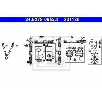Flexible de frein ATE 24.5278-0652.3
