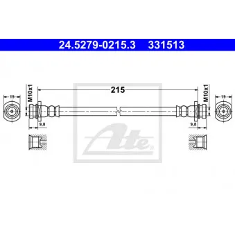 Flexible de frein ATE 24.5279-0215.3