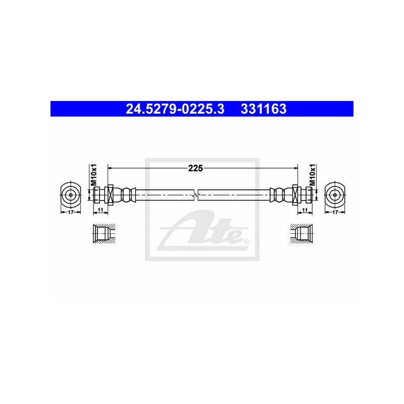 Flexible de frein ATE 24.5279-0225.3