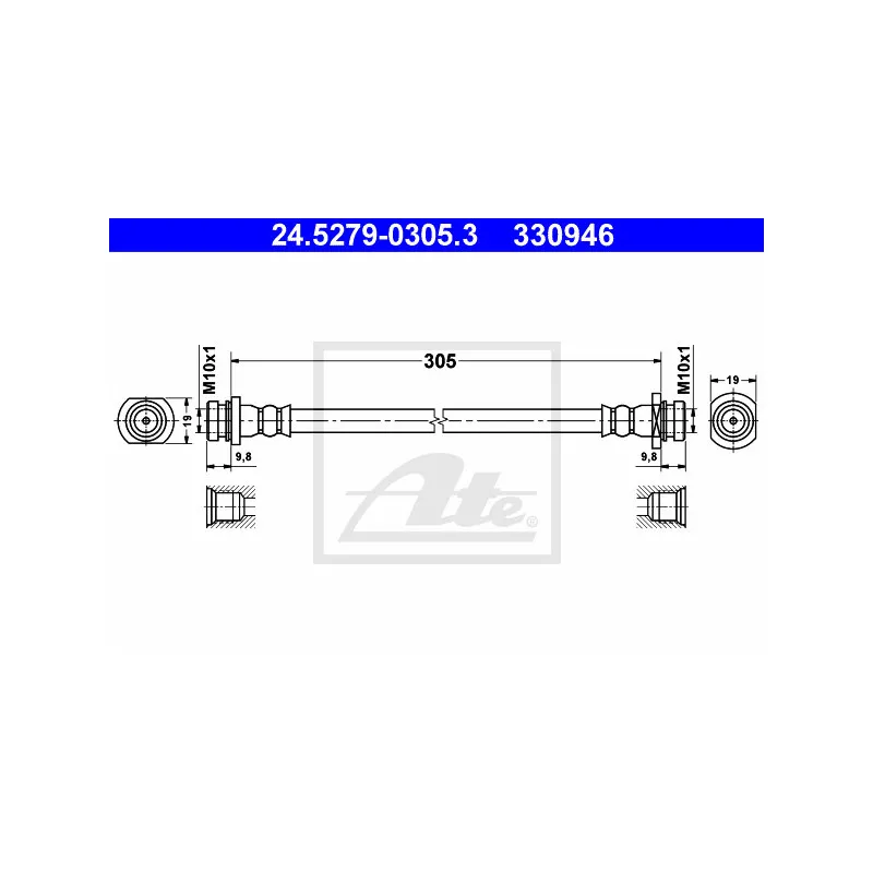 Flexible de frein ATE 24.5279-0305.3