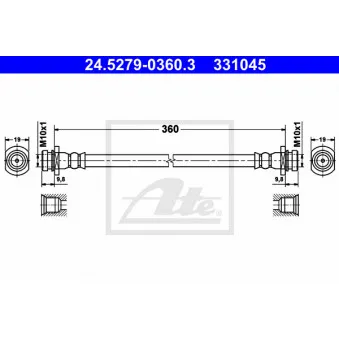 Flexible de frein ATE 24.5279-0360.3