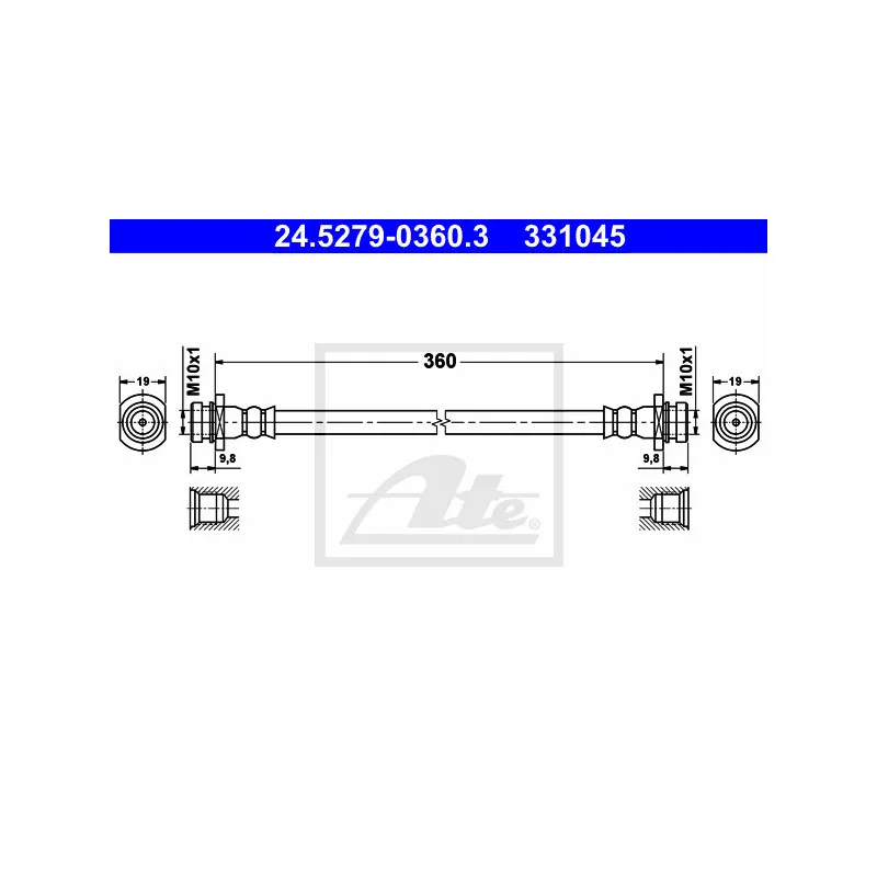 Flexible de frein ATE 24.5279-0360.3
