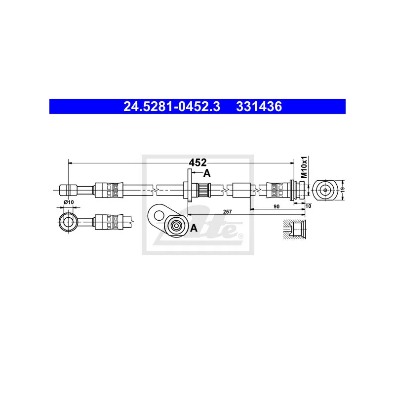 Flexible de frein ATE 24.5281-0452.3