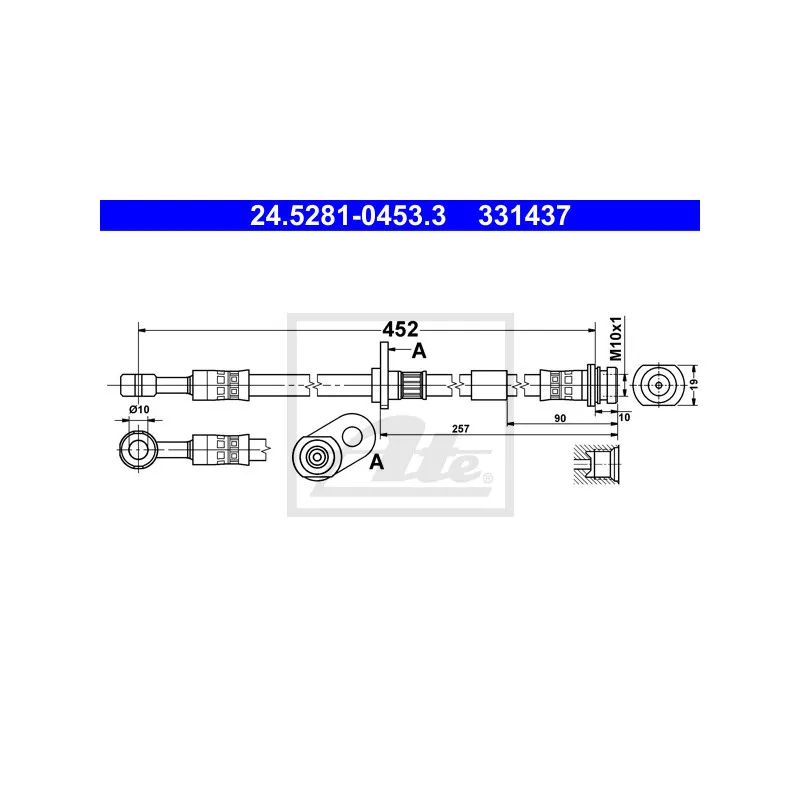 Flexible de frein ATE 24.5281-0453.3