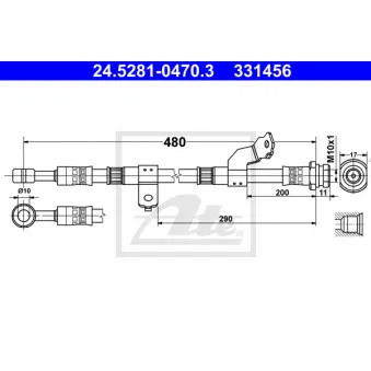 Flexible de frein ATE 24.5281-0470.3