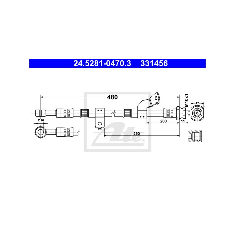 Flexible de frein ATE 24.5281-0470.3
