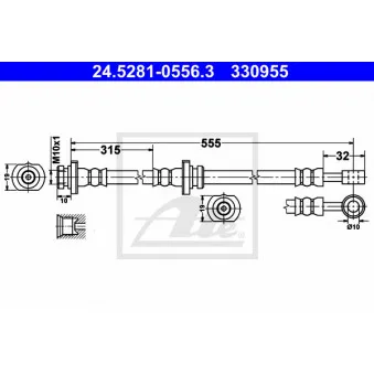 Flexible de frein ATE 24.5281-0556.3