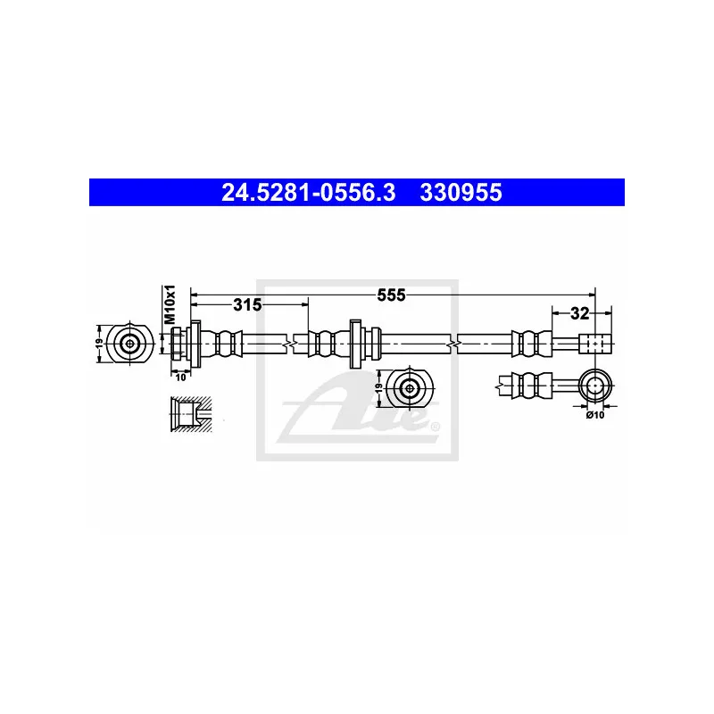 Flexible de frein ATE 24.5281-0556.3