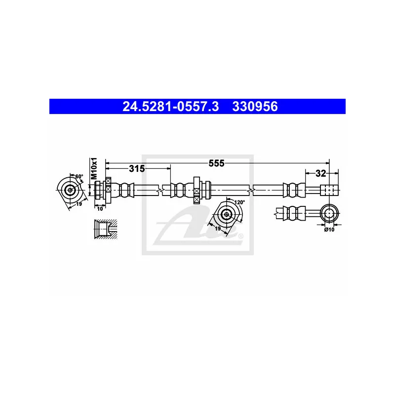 Flexible de frein ATE 24.5281-0557.3