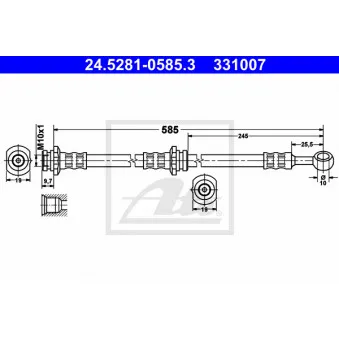 Flexible de frein ATE 24.5281-0585.3