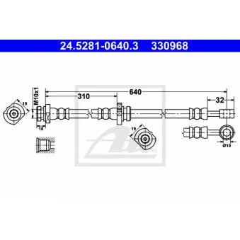 Flexible de frein ATE 24.5281-0640.3