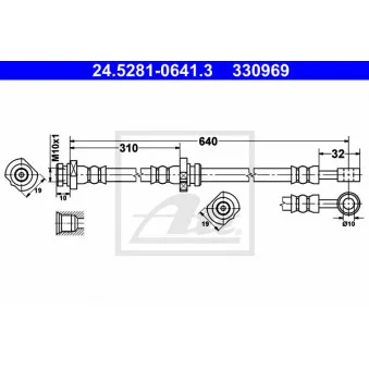 Flexible de frein ATE 24.5281-0641.3