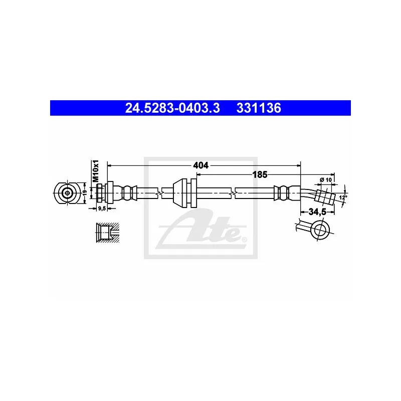 Flexible de frein ATE 24.5283-0403.3
