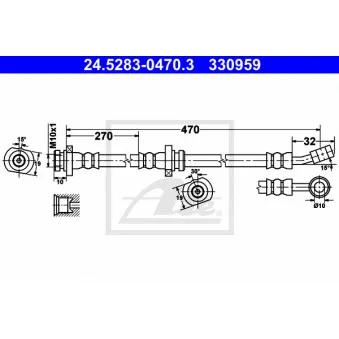 Flexible de frein ATE 24.5283-0470.3