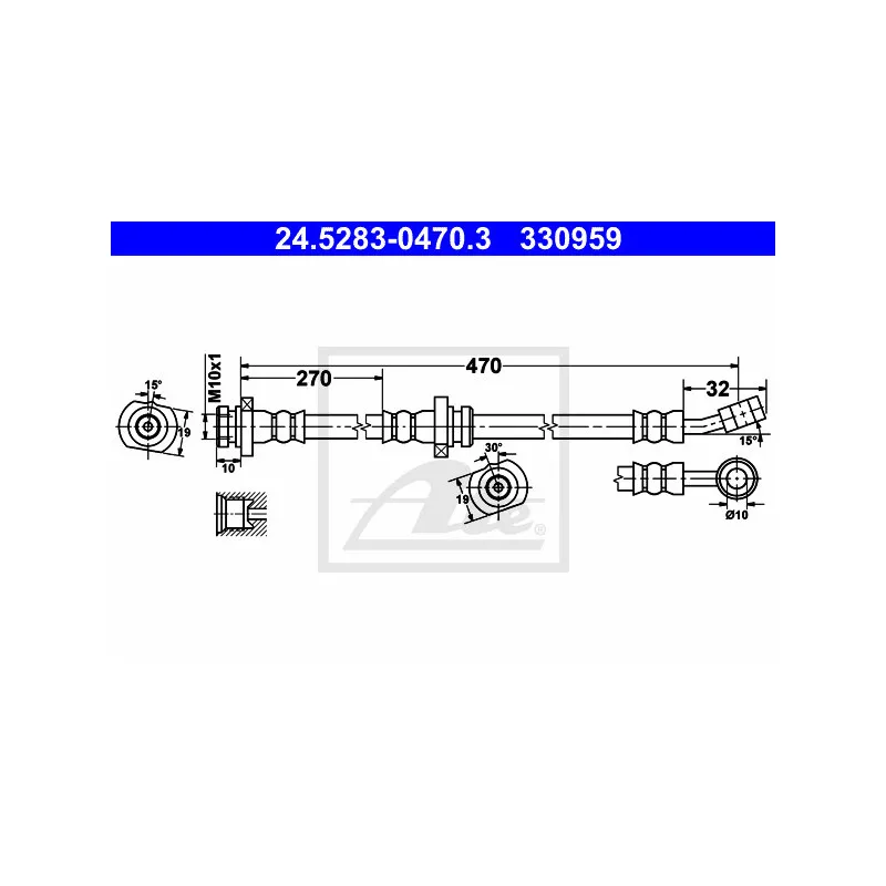 Flexible de frein ATE 24.5283-0470.3
