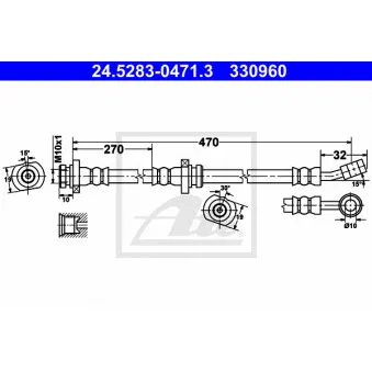 Flexible de frein ATE 24.5283-0471.3
