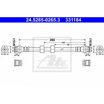 Flexible de frein ATE 24.5285-0265.3