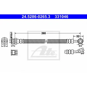 Flexible de frein ATE 24.5286-0265.3