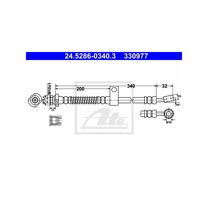 Flexible de frein ATE 24.5286-0340.3