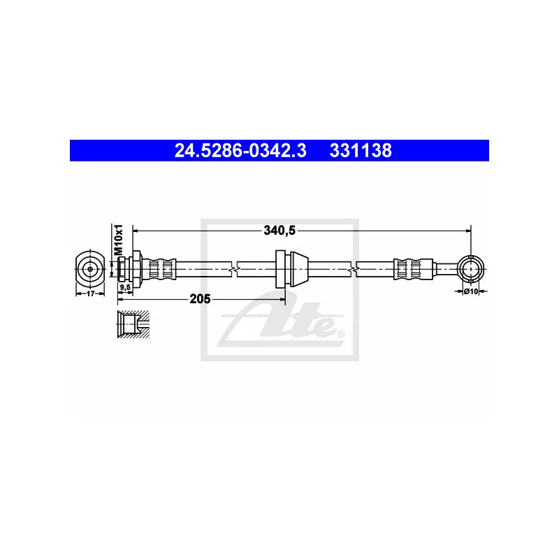 Flexible de frein ATE 24.5286-0342.3