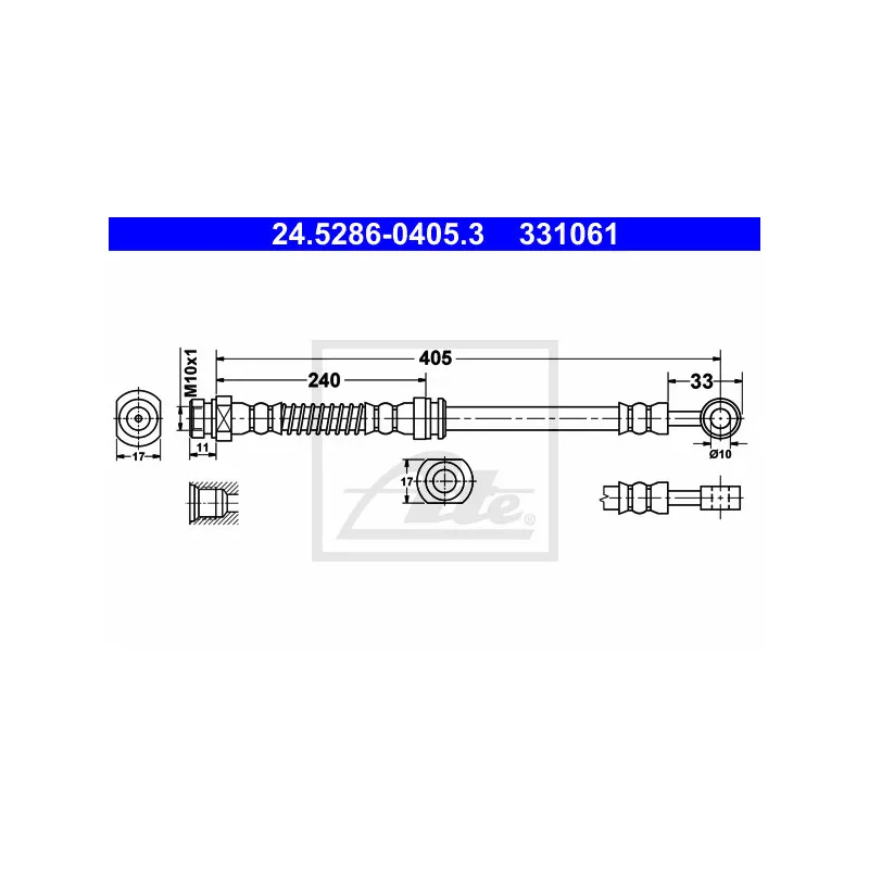 Flexible de frein ATE 24.5286-0405.3