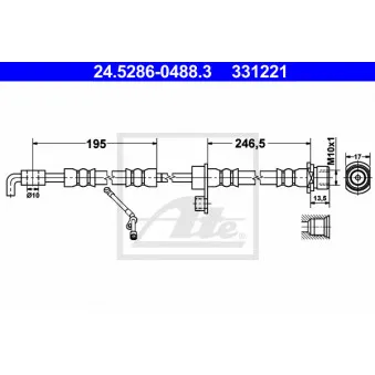 Flexible de frein ATE 24.5286-0488.3