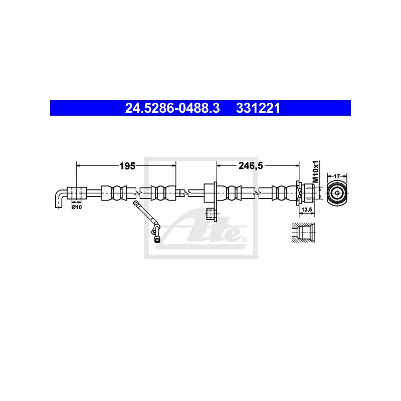 Flexible de frein ATE 24.5286-0488.3