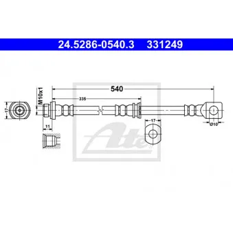 Flexible de frein ATE 24.5286-0540.3
