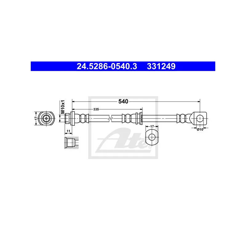 Flexible de frein ATE 24.5286-0540.3