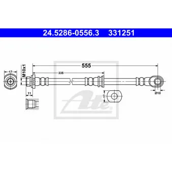 Flexible de frein ATE 24.5286-0556.3