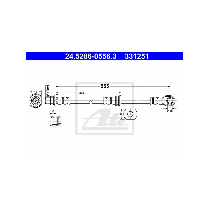 Flexible de frein ATE 24.5286-0556.3