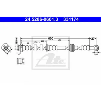 Flexible de frein ATE 24.5286-0601.3