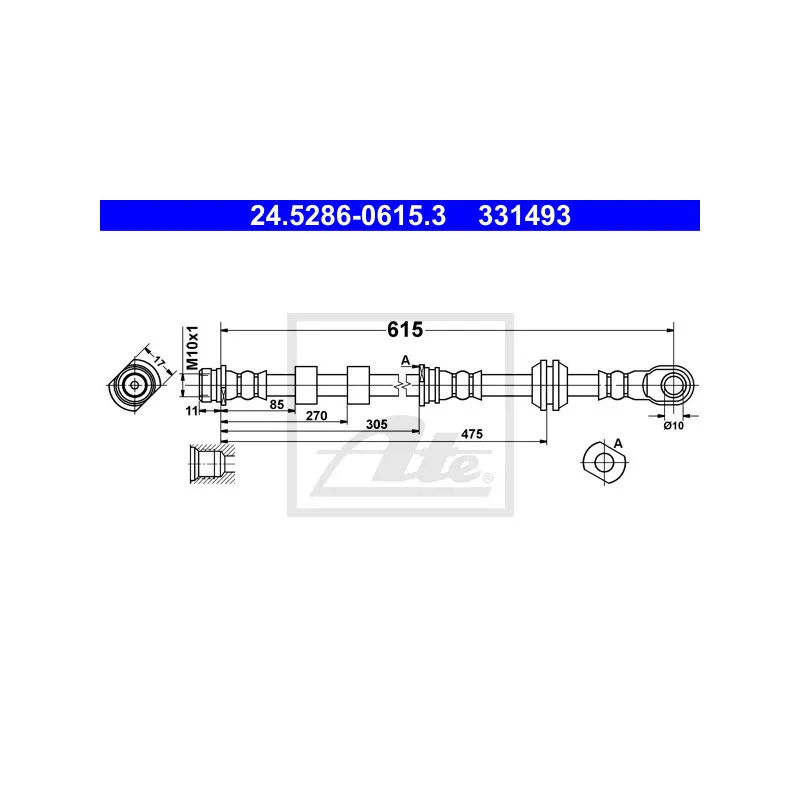 Flexible de frein ATE 24.5286-0615.3