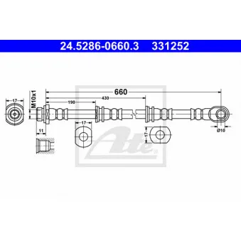 Flexible de frein ATE 24.5286-0660.3