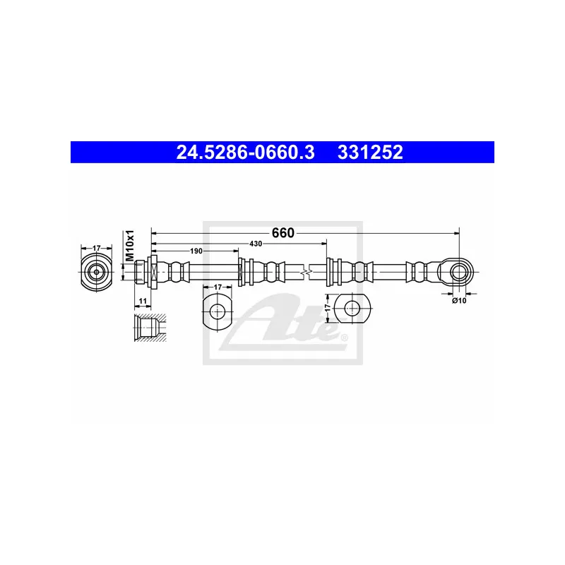 Flexible de frein ATE 24.5286-0660.3