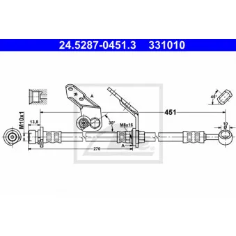 Flexible de frein ATE 24.5287-0451.3