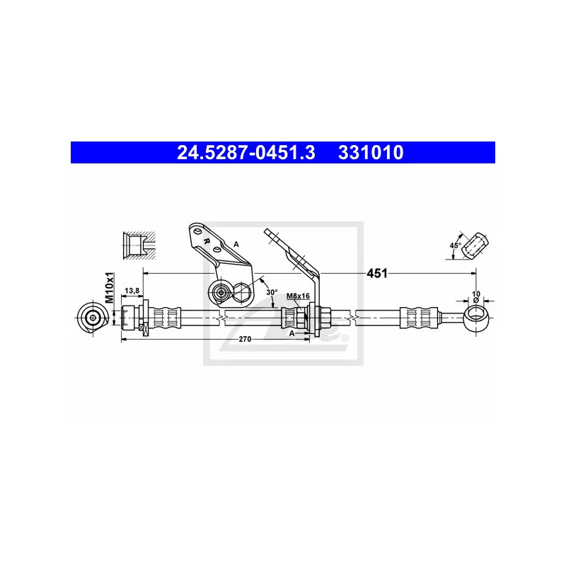 Flexible de frein ATE 24.5287-0451.3