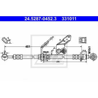 Flexible de frein ATE 24.5287-0452.3