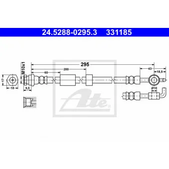 Flexible de frein ATE 24.5288-0295.3