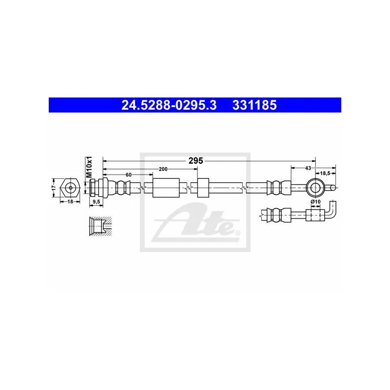 Flexible de frein ATE 24.5288-0295.3