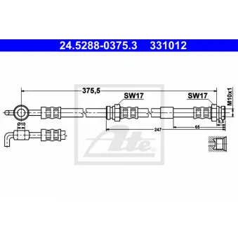 Flexible de frein ATE 24.5288-0375.3