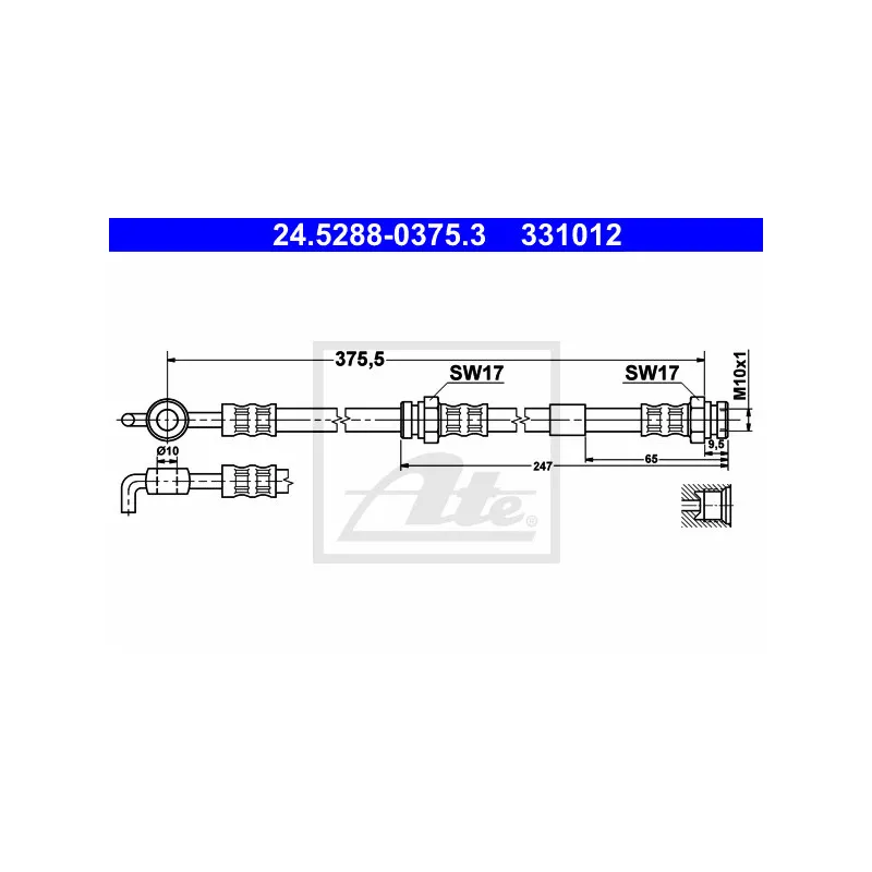 Flexible de frein ATE 24.5288-0375.3