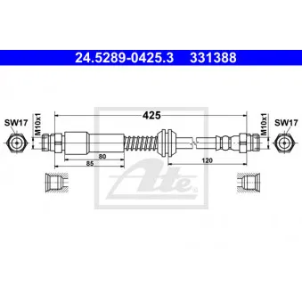 Flexible de frein ATE 24.5289-0425.3
