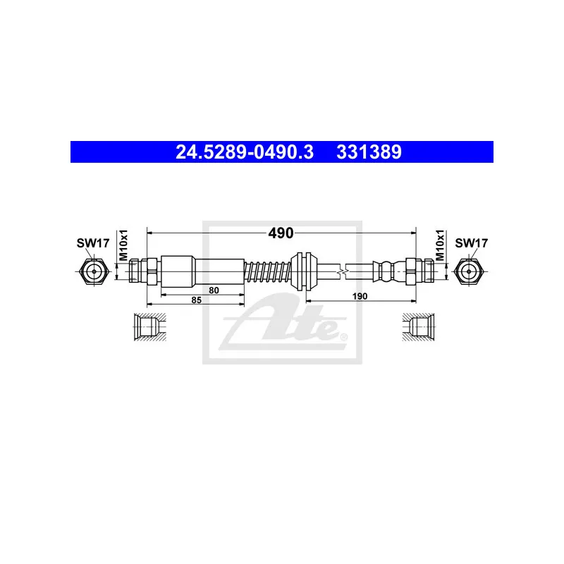 Flexible de frein ATE 24.5289-0490.3