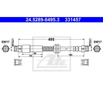 Flexible de frein ATE 24.5289-0495.3