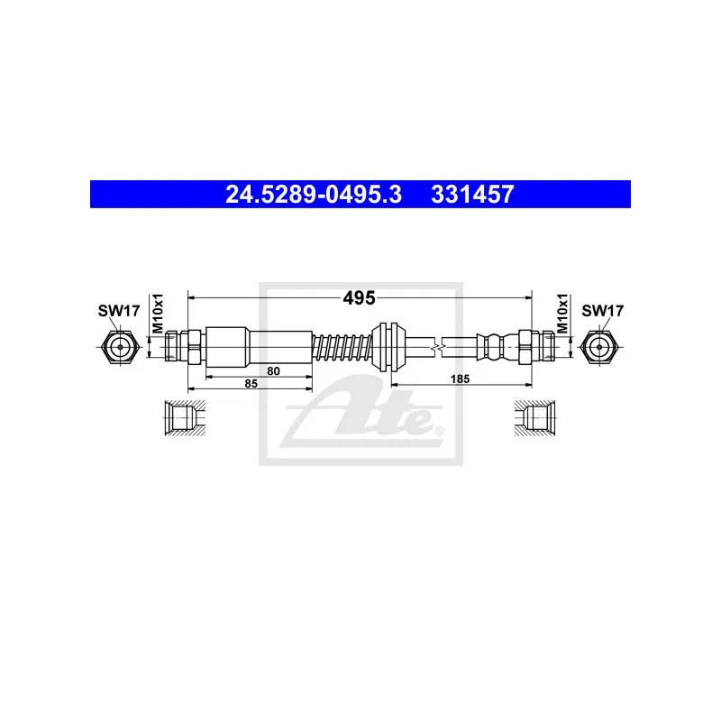 Flexible de frein ATE 24.5289-0495.3
