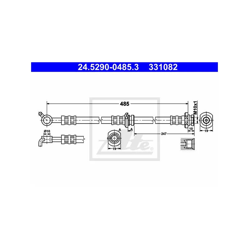 Flexible de frein ATE 24.5290-0485.3