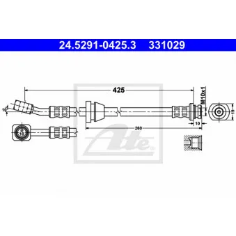 Flexible de frein ATE 24.5291-0425.3