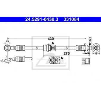 Flexible de frein ATE 24.5291-0430.3