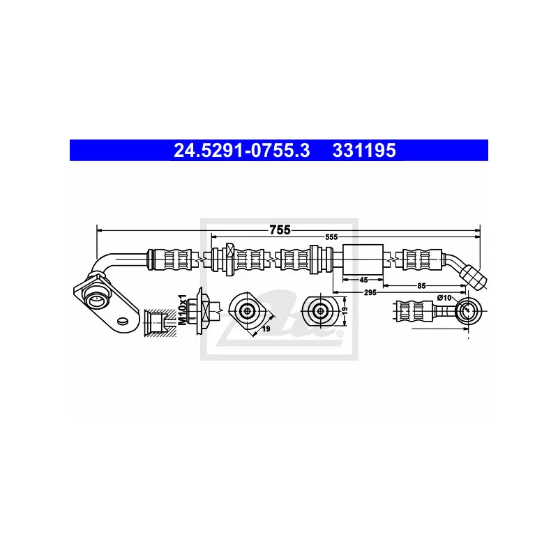 Flexible de frein ATE 24.5291-0755.3